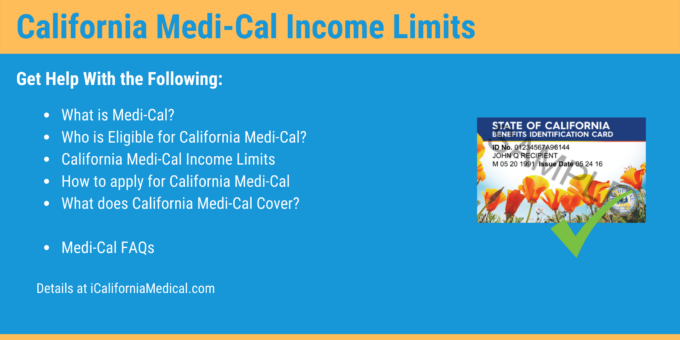 "California Medi-Cal income limits and how to apply"