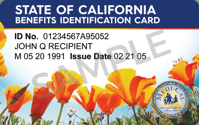 "Medi-Cal Benefits Identification Card"
