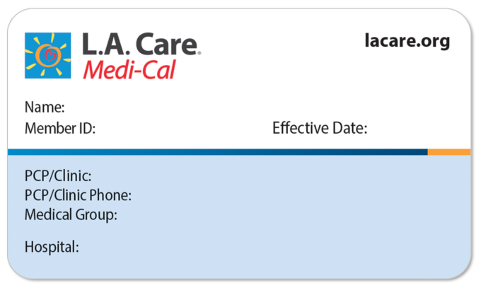 "LA Care Medi-Cal ID Card"